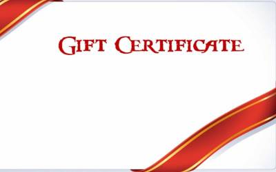 Shop Gift Certificates - $35 Gift Certificate